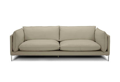 Divani Casa Harvest Modern Taupe Full Leather Sofa Set