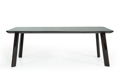 Modrest Chadwick Modern Ebony and Rosegold Dining Table