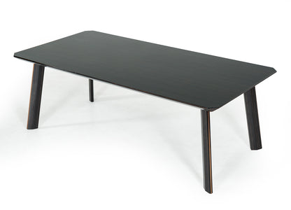Modrest Chadwick Modern Ebony and Rosegold Dining Table