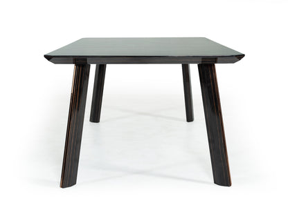 Modrest Chadwick Modern Ebony and Rosegold Dining Table