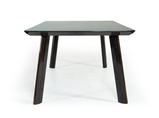 Modrest Chadwick Modern Ebony and Rosegold Dining Table