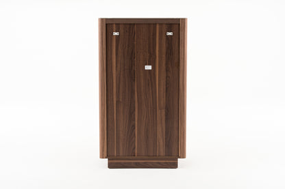Modrest Chelton- Contemporary Walnut and White Ceramic Chest