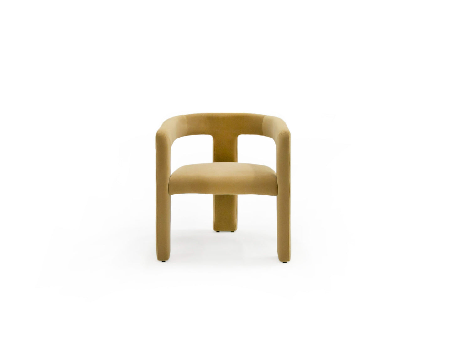 Modrest Cherish Modern Tan Fabric Dining Chair