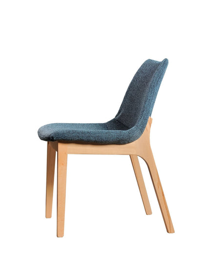 Modrest Chrissy Modern Blue Fabric Dining Chair