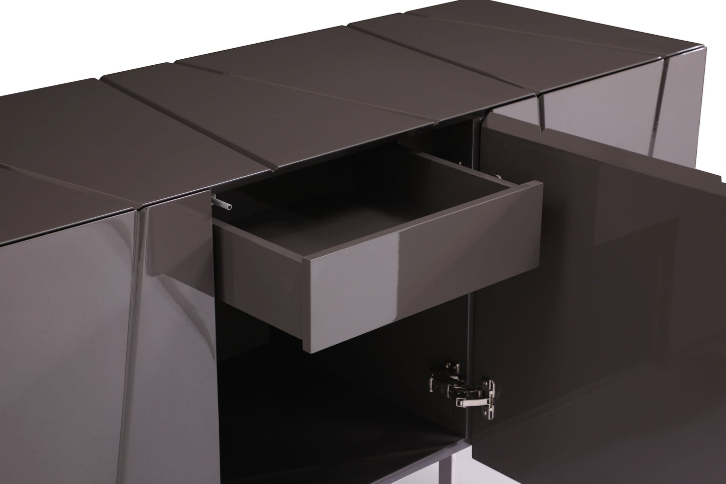 Modrest Chrysler Modern Grey High Gloss Buffet