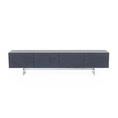Lamod Cirque Modern Black Ash TV Stand