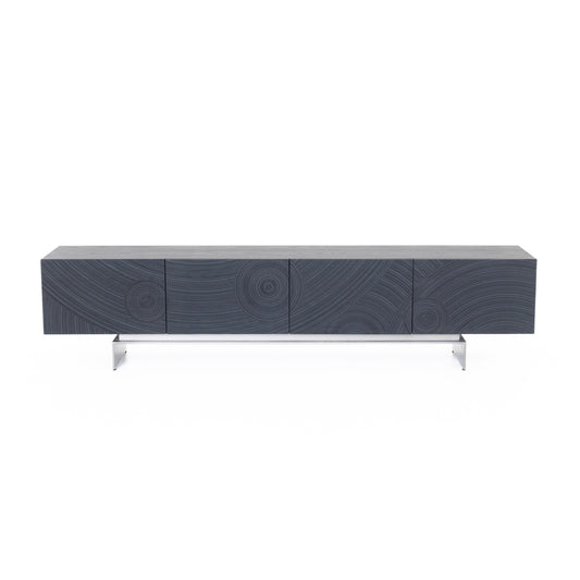 Lamod Cirque Modern Black Ash TV Stand
