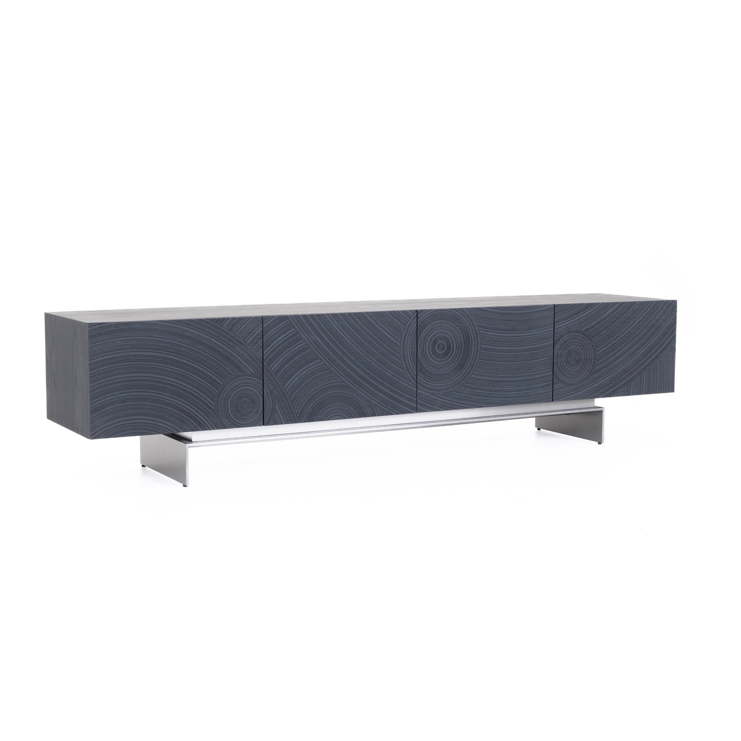Lamod Cirque Modern Black Ash TV Stand