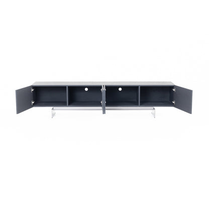 Lamod Cirque Modern Black Ash TV Stand