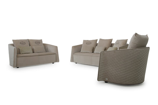Talin Modern Beige Fabric Sofa Set