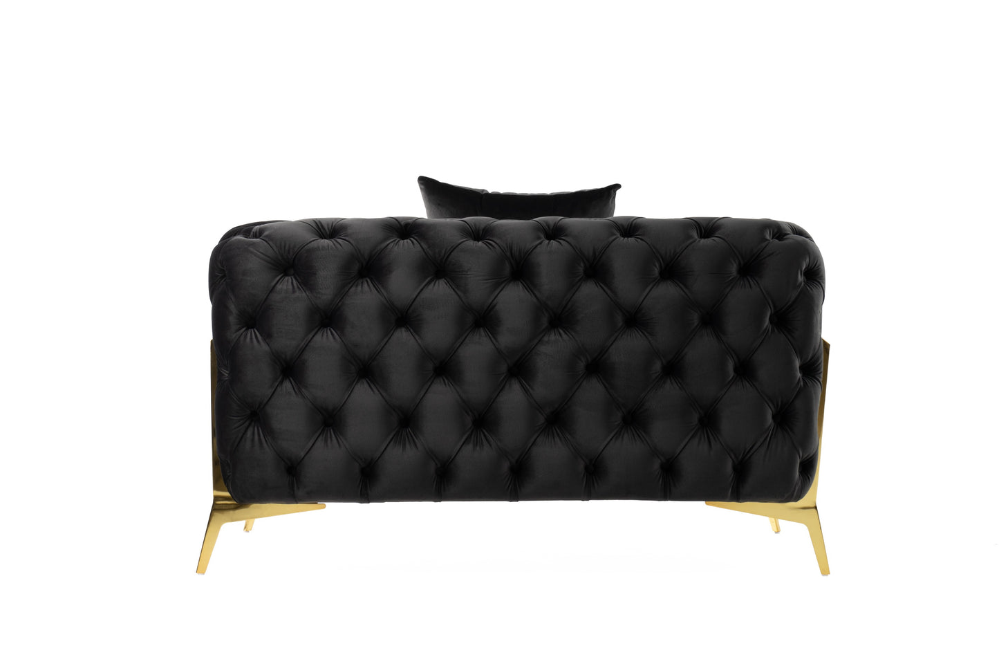Divani Casa Clarice Transitional Black Velvet Chair