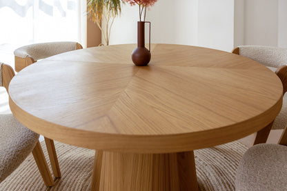 Modrest Cloud Modern Natural Oak Extendable Dining Table