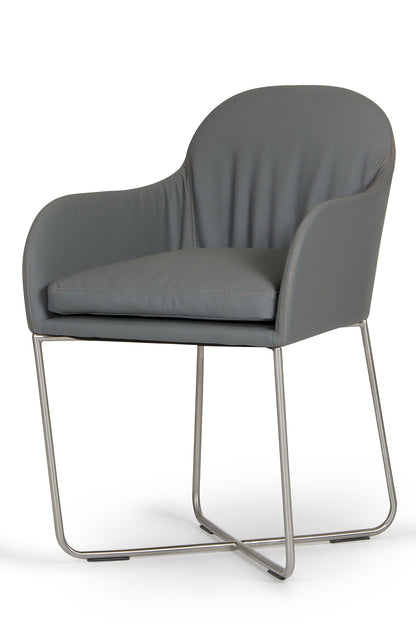 Modrest Sweeny Modern Grey Dining Chair