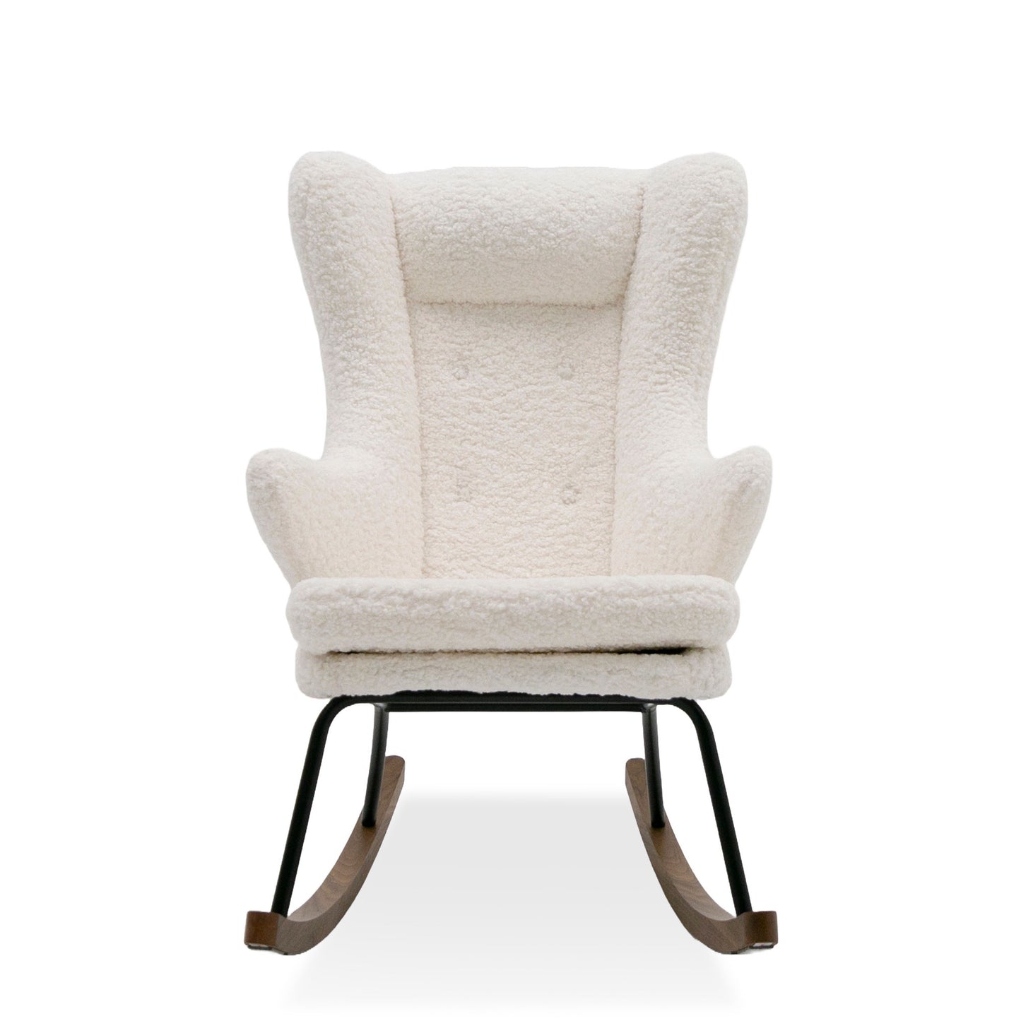 Modrest Colfax Modern White Sheep Rocking Chair