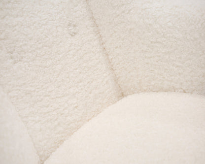 Modrest Colfax Modern White Sheep Rocking Chair