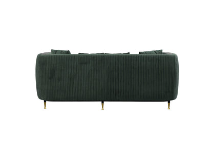 Divani Casa Oswego Modern Dark Green Jade Sofa