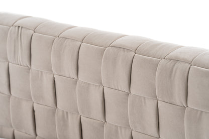 Modrest Concord Modern Light Grey Velvet Bed