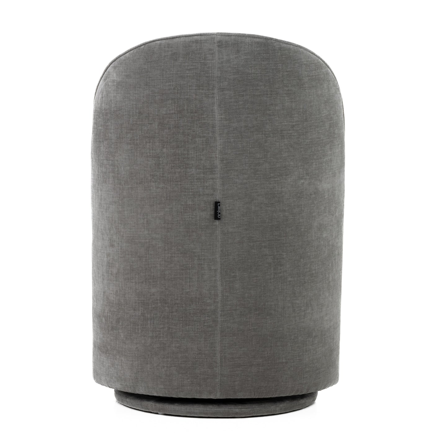 Modrest Correa Modern Dove Grey Fabric Swivel Dining Chair