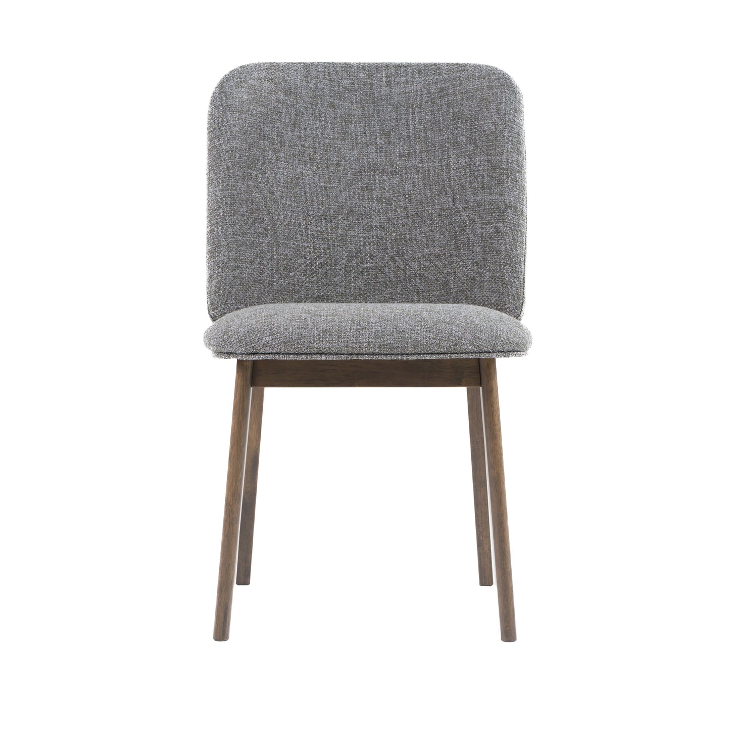 Modrest Costello Mid-Century Modern Grey Fabric Wenge Dining Chair