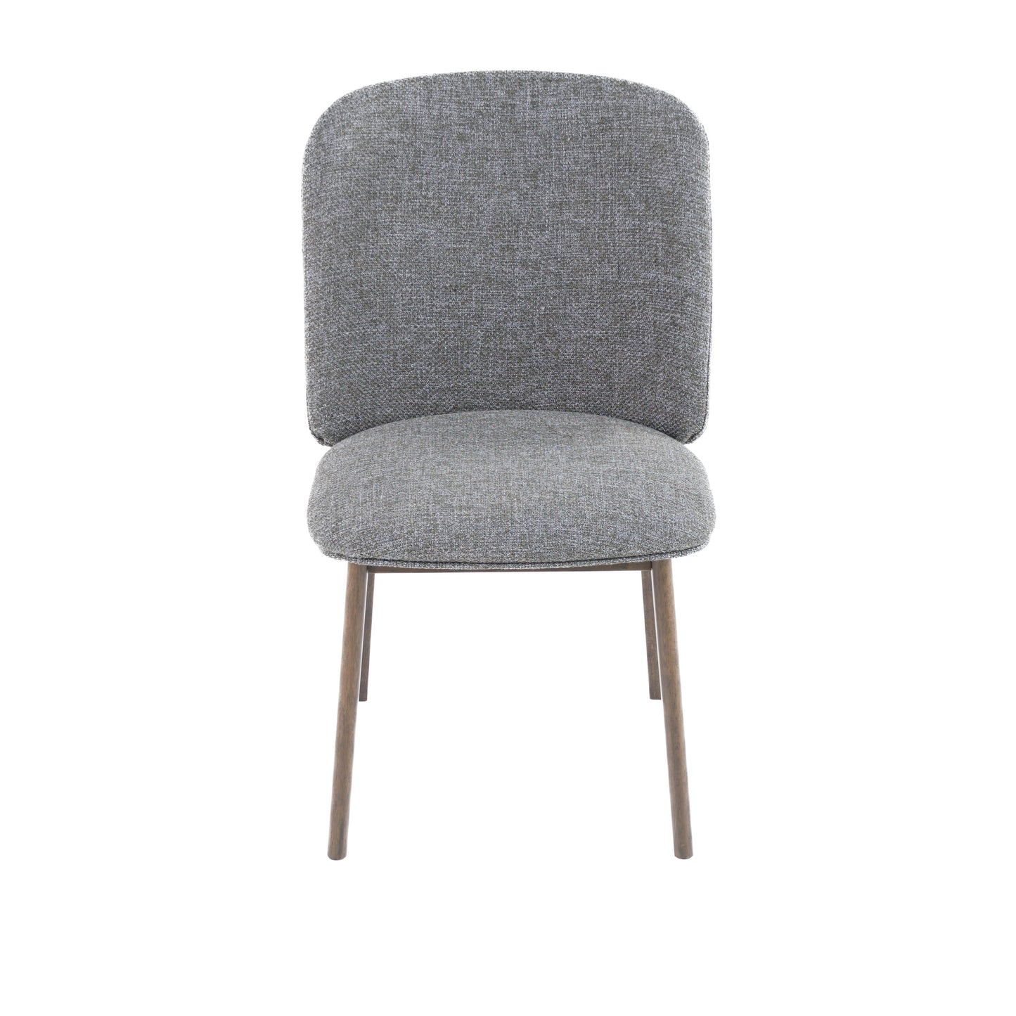 Modrest Costello Mid-Century Modern Grey Fabric Wenge Dining Chair