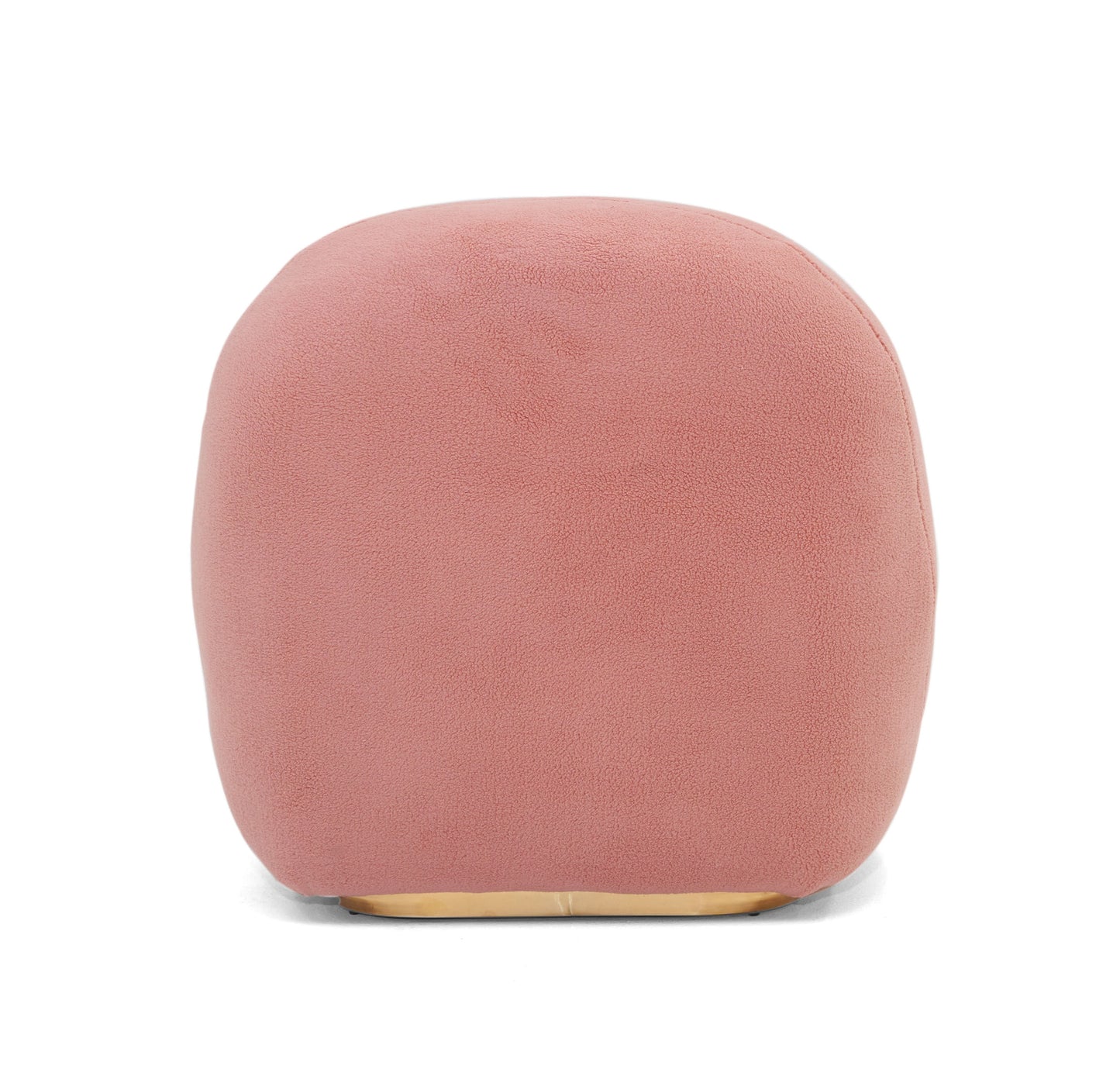 Modrest Crestone Modern Pink Sherpa Accent Chair