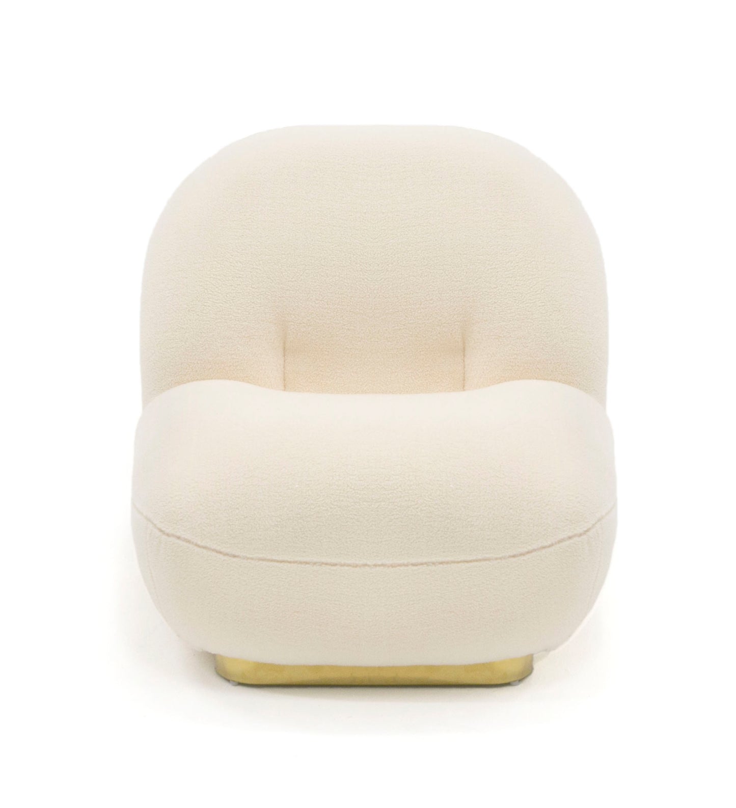 Modrest Crestone Modern White Sherpa Accent Chair