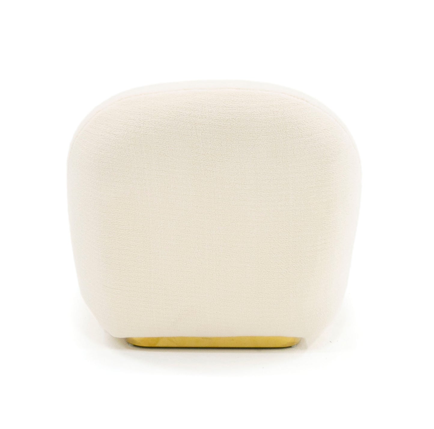 Modrest Crestone Modern White Sherpa Accent Chair