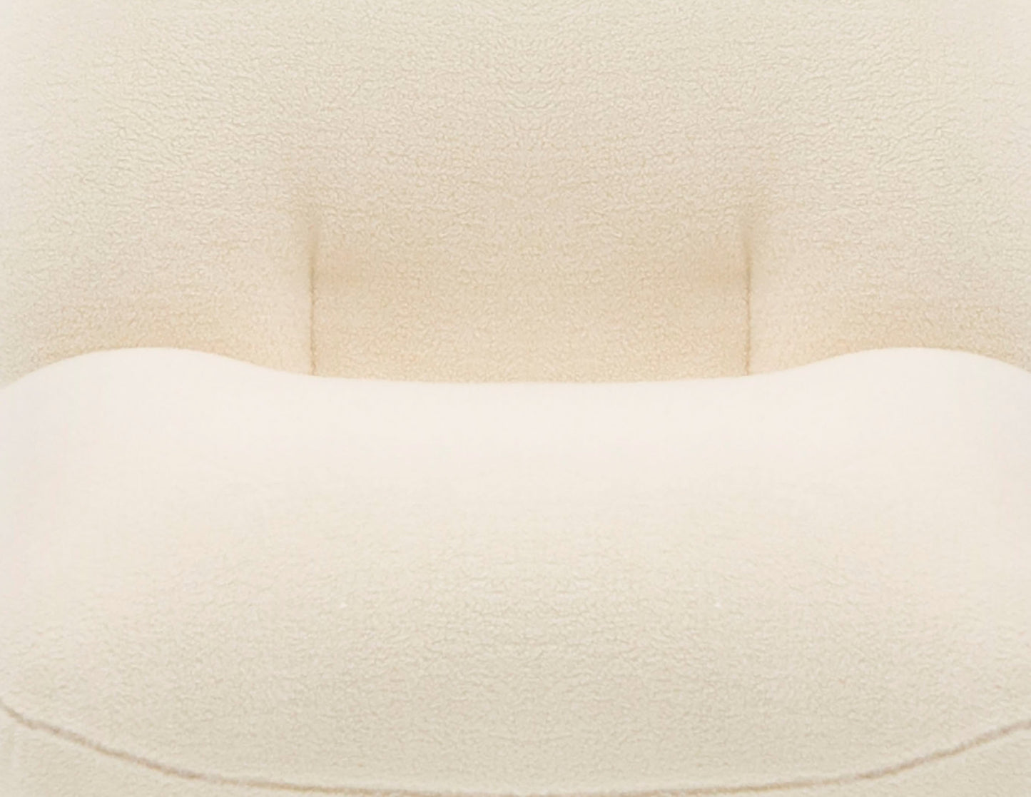 Modrest Crestone Modern White Sherpa Accent Chair