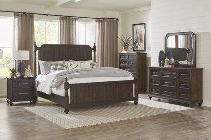 Homelegance Queen Bed Driftwood Charcoal Finish Elegant Design 1689P-1