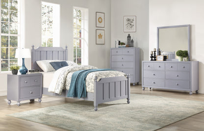 Homelegance Nightstand Wellsummer Gray Finish 1803GY-4