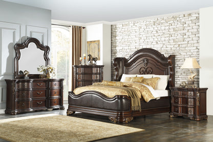 Homelegance Chest Royal Highlands Dark Cherry Finish 1603-9