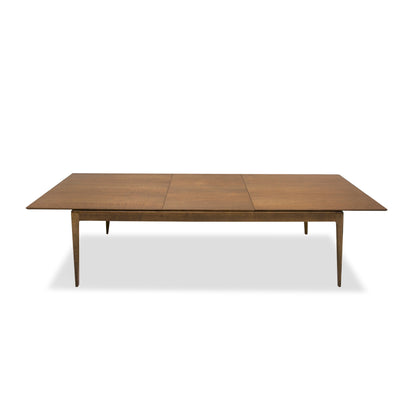 Modrest Dallas Mid-Century Modern Brown Oak Extendable Dining Table