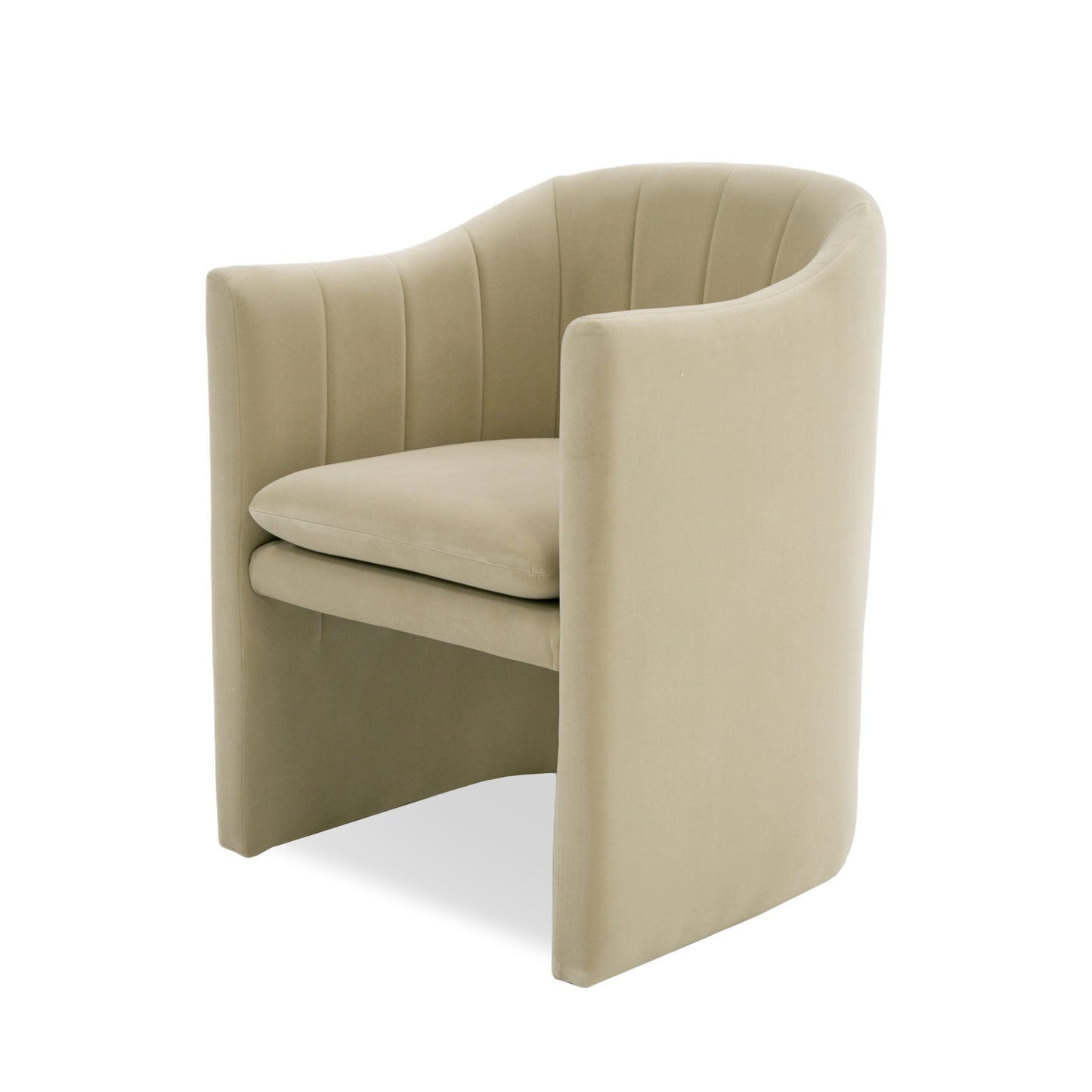 Modrest Danube Modern Beige Fabric Dining Chair