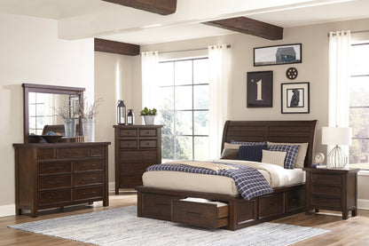 Homelegance Dresser Logandale Brown Finish with Nine Drawers 1559-5