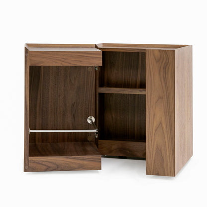 Modrest Delight Modern Walnut End Table