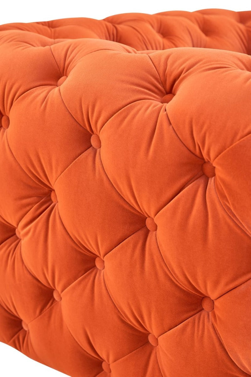 Divani Casa Delilah Modern Orange Fabric Chair