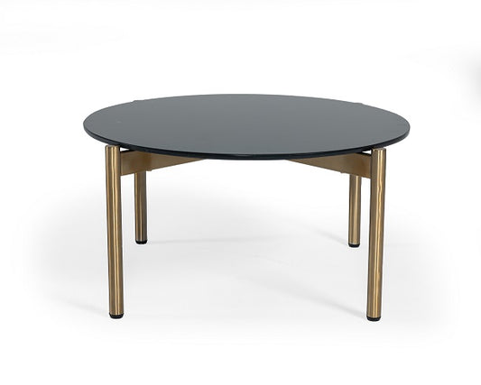 Modrest Denzel Black Marble Gold Coffee Table