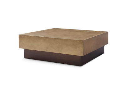 Modrest Derek Modern Metal and Antique Copper Coffee Table