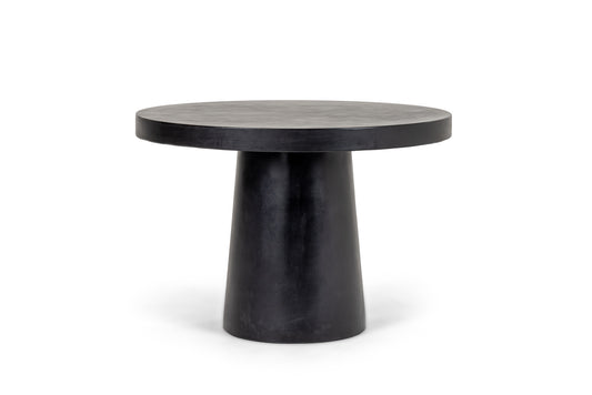 Modrest Desoto Modern Black Concrete Round Dining Table
