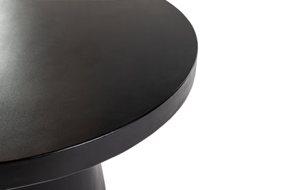 Modrest Desoto Modern Black Concrete Round Dining Table
