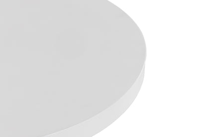 Modrest Desoto Modern White Concrete Round Coffee Table