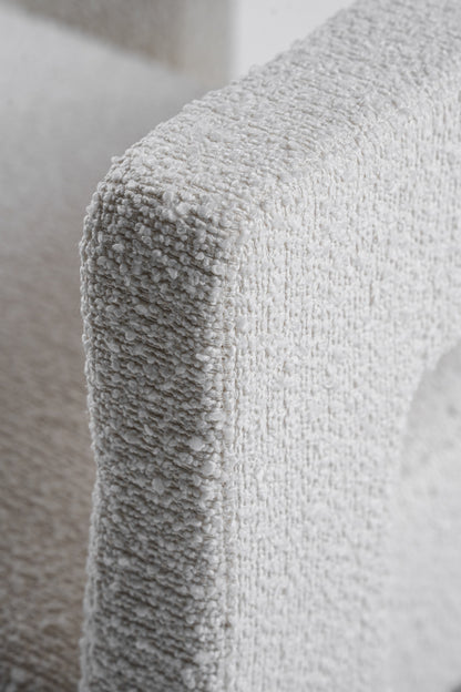 Modrest Drea Modern White Fabric Dining Chair