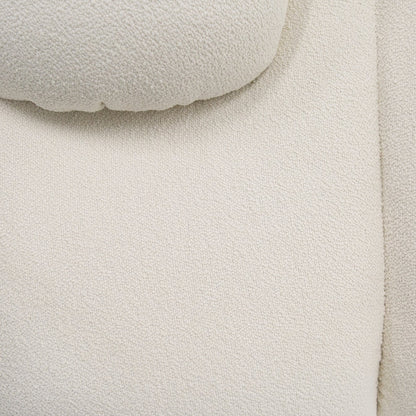 Divani Casa Duran Contemporary White Fabric 4-Seater Sofa