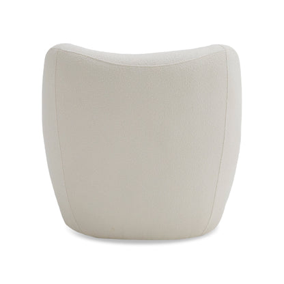 Divani Casa Duran Contemporary White Fabric Accent Chair