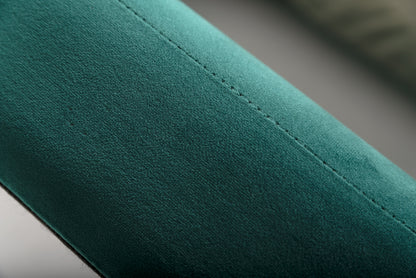 Nova Domus Durango Modern Green Fabric and Walnut Bed