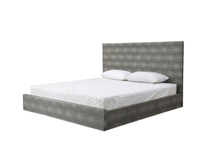 Modrest Dynasty East King Modern Shagreen Bedroom Set 3 Drawer