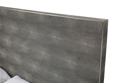 Modrest Dynasty East King Modern Shagreen Bedroom Set 3 Drawer