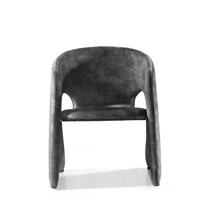Modrest Malvern Modern Dark Grey Fabric Dining Chair