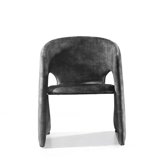 Modrest Malvern Modern Dark Grey Fabric Dining Chair