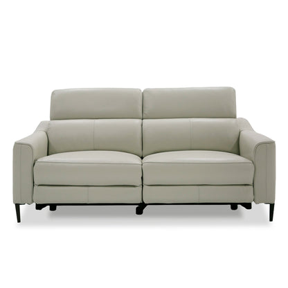 Divani Casa Eden Modern Grey Leather Sofa